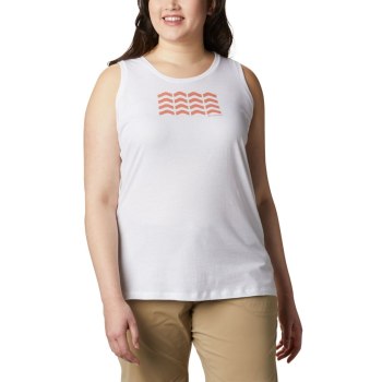 Columbia Tanktop Dames, Bluff Mesa Plus Size Wit, 23AGCKDFL